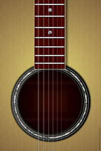 Iphone用の無料 壁紙 アコースティックギター ナチュラル
