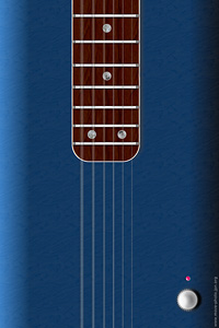 Iphone用の無料 壁紙 ギター ローズウッド指板 シースルーブルー